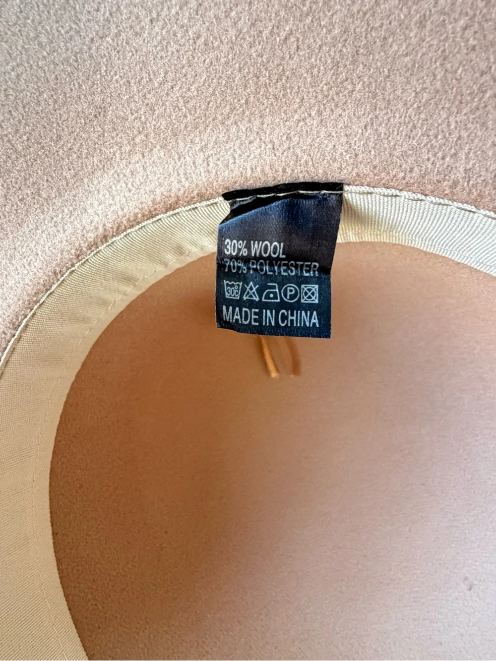 🌻Tan Wool Felt Sun Hat 🌻